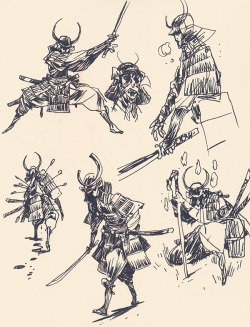 blackyjunkgallery:Some samurais