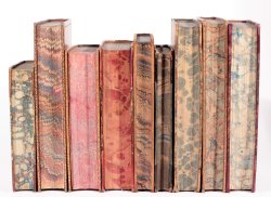 michaelmoonsbookshop:  Old 19th century books with marbled page