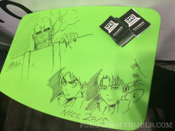 Some select sketches by SnK Chief Animation Director/Character