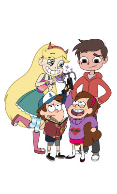 gibblycat:  Gravity Falls vs. The forces of evil  Made a crossover