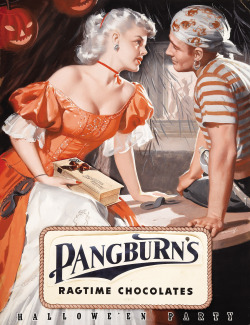 gameraboy:  Halloween Party, original Pangburn’s Ragtime Chocolates