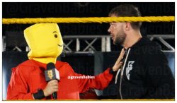elegantpandalady:NXT Gainesville: Finn Balor meets a Lego person