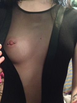 gypsyrose27:  My nipple ring was only 2 weeks old when I took