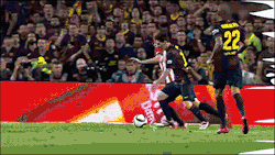 gifsboom:  Lionel Messi going Super Saiyan in the 2015 Copa del