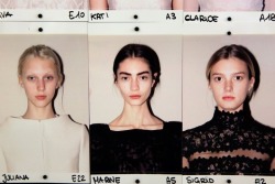 nimfett:  Marine Deleeuw’s show card is pinned-up amongst others