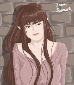 sfw-sarahsalanica:  Did some colour experimenting at weird o’clock in the morning and got this! Quite happy with it :) drew up my main original character from my ongoing webcomic (which is REALLYYYY NSFW so you won’t be seeing that on this account…