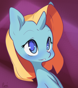 red-poni:Second go with my original character; Sapphire