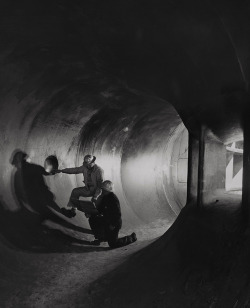 natgeofound:  Workers inspect details inside a turbine in Montana,