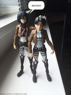  RivaMika Figma Theater: Shrinking Heichou  My Levi Figma finally