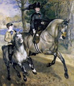 Pierre-Auguste Renoir (1841 - 1919) Riding in the Bois de Boulogne