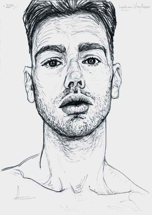 lyubomir-naydenov:  “Self portrait”, 2019 Pencil on paper