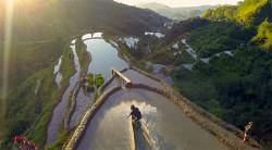 booooooom:  Wakeskating the famous rice terraces of the Philippines