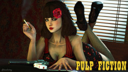 slendistry:   Juliet “Pulp Fiction” RequestImgur | Mixtape