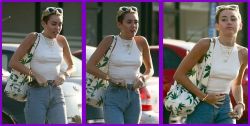 nude-celebz:  Miley forgot her bra again :>