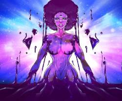 theonewillfocus:   The black woman as creator “Nebula” #sketch