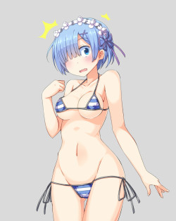 rem (re:zero kara hajimeru isekai seikatsu) drawn by shefu -