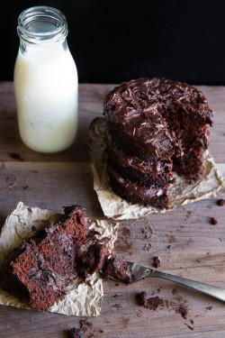 sweetoothgirl:  30 Minute Chocolate Cake for Two  