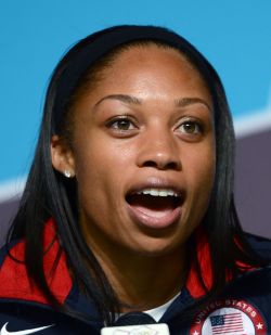 I saw a picture of Allyson Felix and was reminded of how pretty
