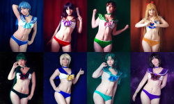 cosplaysleepeatplay:  Sailor Scouts by MaryMagika 