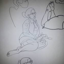 Drawing of Circe at Dr. Sketchy’s. #art #drawing #figuredrawing