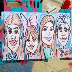 Caricature done at Dairy Delight. Summer means ice cream for