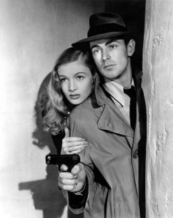  Alan Ladd and Veronica Lake in This Gun for Hire (1942). 