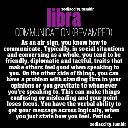 zodiaccity:  LIbra Communication.