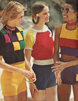 justseventeen:  July 1971. ‘Hop into hotpants and tops slahed