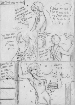 sweetpea-momote:  Here! a mini-comic of Noiz and Clear! Part