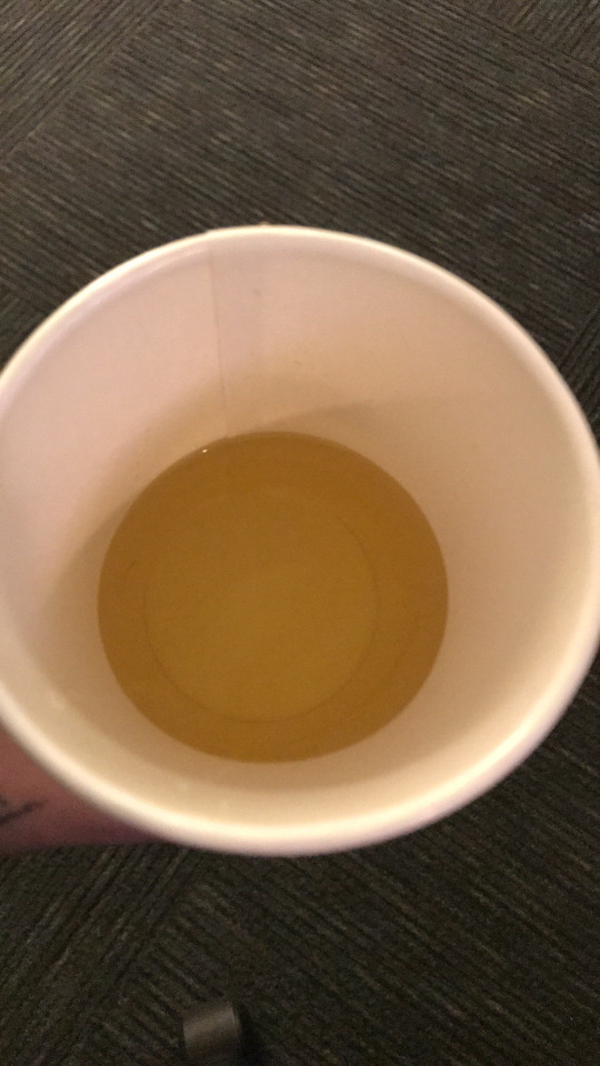 I really had to go pee at work and I just went in a fucking cup.