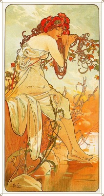 elkking:  Summer by Alphonse Mucha 1896 