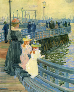 fleurdulys:  Maurice Prendergast - City Point Bridge - 1897