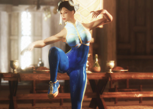 Hi! So I had a bit of a downer on Chun Li’s birthday because I realized she couldn’t be on my team in Skyrim. I pulled myself out of it and made an immersive lore friendly follower with 2 outfits (Missing the classic outfit but it’s coming…