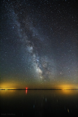 matt-molloy:  “Great Lake Galaxy”The Milky Way over