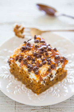 fullcravings:  Pumpkin Caramel Poke Cake   Like this blog? Visit