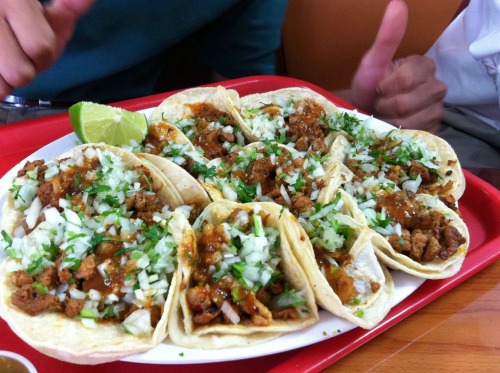foodmyheart:  Soft tacos from a little Mexican place by my school