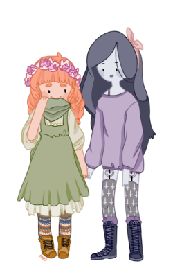 lokiroki:  :> mori girl bubblegum and pastel goth marceline