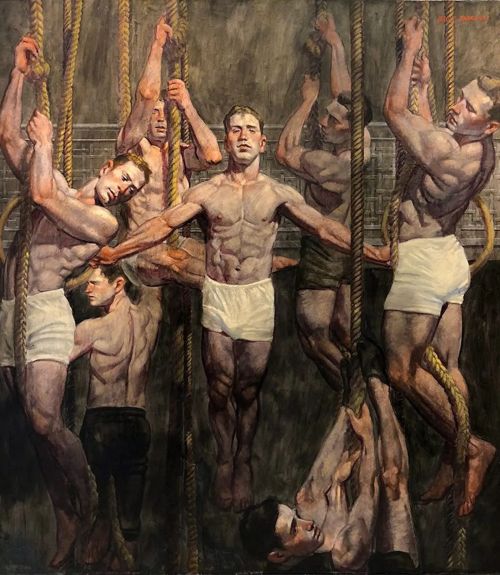 antonio-m:  Bruce Sargeant (1898-1938) - Seven Gymnasts on the