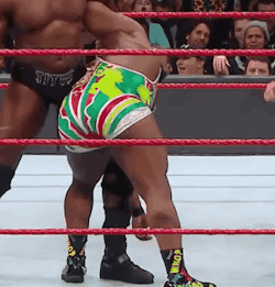 rwfan11:  Big E gets spanked by Titus O'Neil(credit> punkitrust>