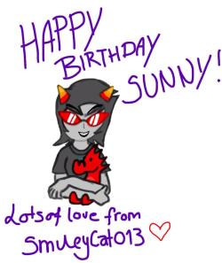 smileycat013: HAPPY BIRTHDAY!Even though I don’t interact with