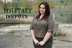 ravingsbyrae:  Plus Size OOTD: Military Inspired I’ve had a