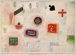 artist-klee:  Place signs, Paul KleeMedium: watercolor,paperhttps://www.wikiart.org/en/paul-klee/place-signs-1926