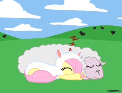 madame-fluttershy:  Sheep Sleep by *WillisNinety-Six  HNNNNG