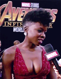sweettea-and-honeybutter: danaisokoye: Danai Gurira at the Avengers