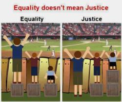 Equality and justice.
