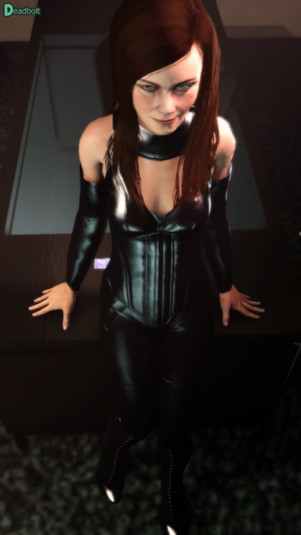 Black Skin Tight Suit special with Rachel, Rinox, Soria, and VictoriaNote: Originally got the idea by my love of catsuits on women. Then I tried to see if I could fit the Zoey Black Widow suit model on a couple of models. It only seemed to work with Soria