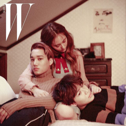 yixingsgrl:  the-inheritors:  Â  Â  Â  Â  Â  Â Krystal Jung with Kai and Taemin for W Korea @bbhgrlÂ 