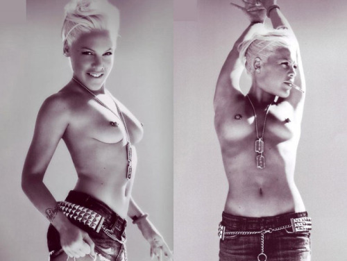 daunt-lesss:  hell-kitten:  this woman is so fucking hot. <3Â   Reblogging again because my blog can never have enough P!nk boobage. 