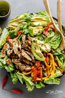 do-not-touch-my-food:  Grilled Chilli Lime Chicken Fajita Salad