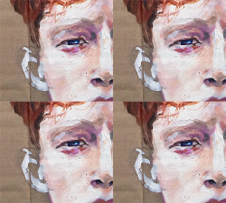 8freeman:  King Krule, oil on box, 2014 